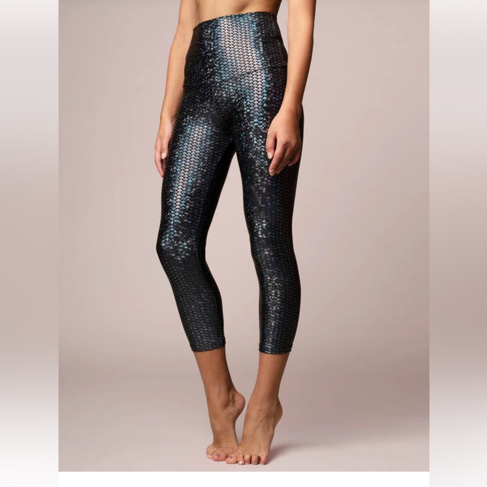 7/8 Leggings Fish Scale/Mermaid - size medium